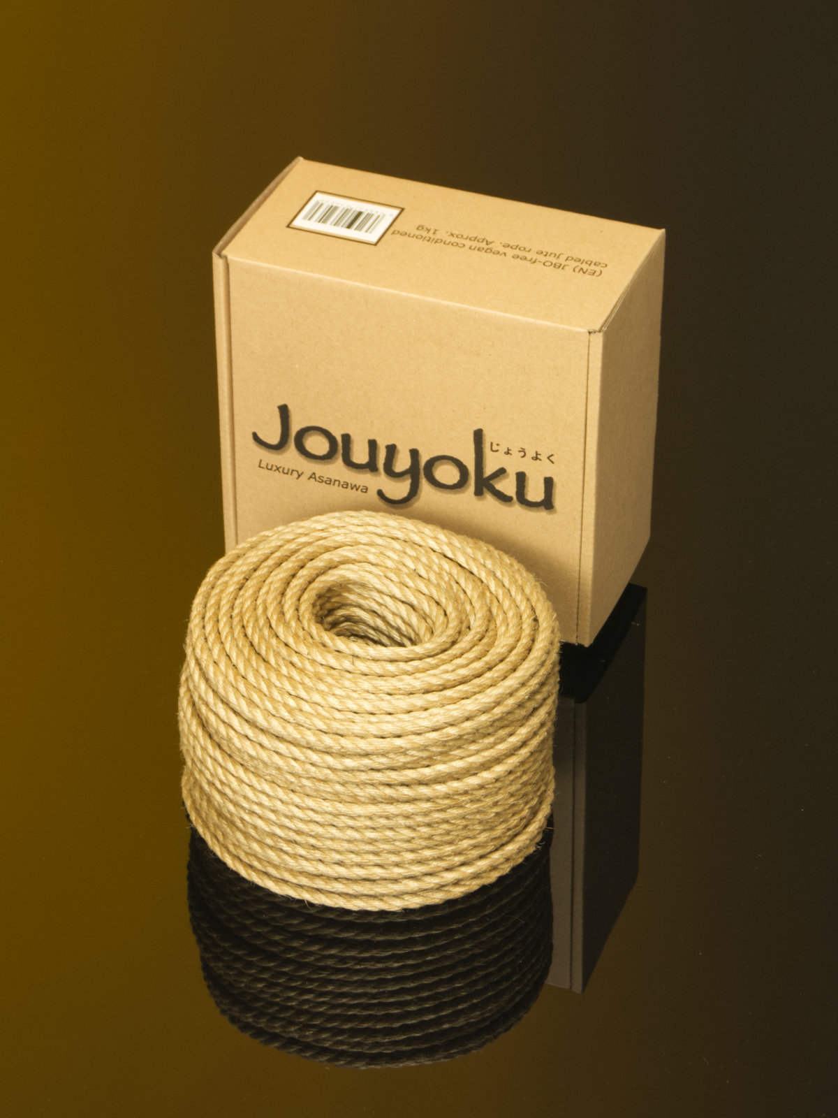 ∅ 4.5mm Jouyoku MINI-ROLL, ~1kg,  65m, ready-for-use Japanese-made jute rope, JBO-free 